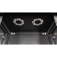 Шкаф 19" телекоммуникационный настенный, 9U 501x600х450 мм, дверь перфорация, черный